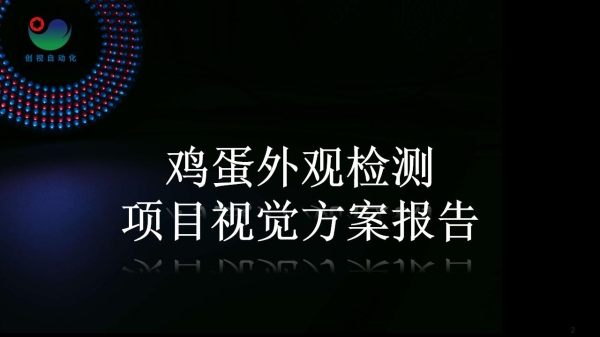 鸡蛋外观检测项目视觉方案报告